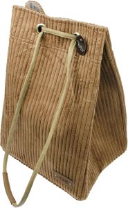 Samettikangaspussi Valley 35 x 30 x 51 cm Ruskea