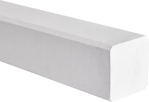 Puutolppa 6,8 x 6,8 x 128 cm valkoinen