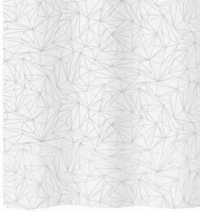 Suihkuverho Diaqua Peva Prisma harmaa/valkoinen 180 x 200 cm