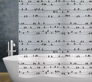 Suihkuverho Diaqua Peva Birds 180 x 200 cm