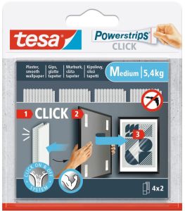 Teippiliuska Tesa Powerstrips Click M 4 kpl