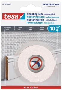 Asennusteippi Tesa 1,5 m x 19 mm
