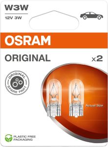 Pienoispolttimo Osram 12V W3W 2 kpl