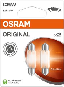 Pienoispolttimo Osram Original 12V C5W 2 kpl