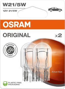 Pienoispolttimo Osram Original 12V W21/5W 2 kpl