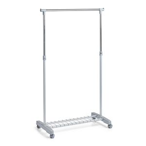 Vaateteline Zeller harmaa 83 x 43 x 93,5-170 cm