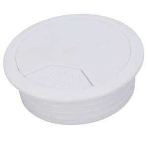 Lokerokansi kaapeleille Suki D60 mm Valkoinen