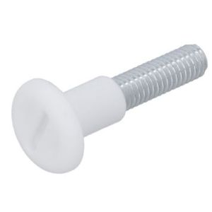 Kytkinruuvi Suki M6 x 34 mm valkoinen