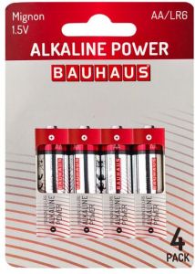 Alkaliparisto BAUHAUS Mignon AA/LR6 4 kpl/pkt