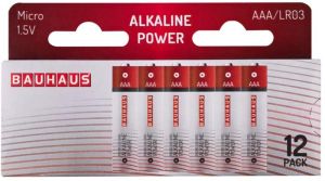 Alkaliparisto BAUHAUS Micro AAA/LR03 12 kpl/pkt