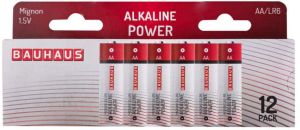 Alkaliparisto BAUHAUS Mignon AA/LR6 12 kpl/pkt