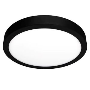 LED-paneelivalaisin Harju musta Ø 21,5 x 1,95 cm