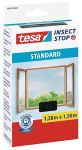 Hyönteisverkko ikkunaan Tesa Standard 130 x 150 cm Musta