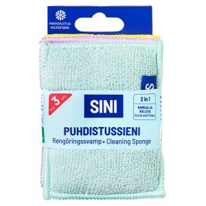 Puhdistussieni Sini 2-in-1 3 kpl/pkt