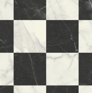 Vinyylimatto Tarkett Iconik T-Extra Logis Black &amp; White 3 m