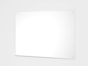 Lasilevy Fibo valkoinen karkaistu 6 x 450 x 700 mm