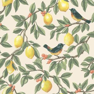 Kuitutapetti Tales of the Manor Ponderosa Cream Orange 91890
