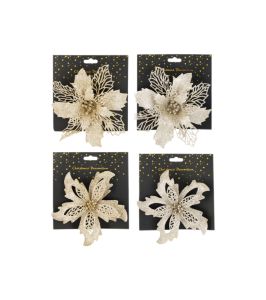 Joulukoriste kukkaklipsi 16 cm lajitelma