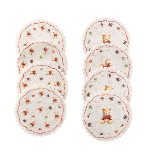 Lasinalusta Boltze Nallekarhu 4 kpl 10 cm