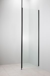 Kiinteä suihkuseinä Camargue Helmi kirkas/musta alumiini 40 cm