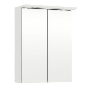 Peilikaappi Temal Highlight 50 cm, 2 ovea Mattavalkoinen Pistorasia vasemmalla