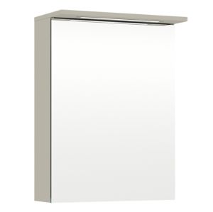 Peilikaappi Temal Highlight 50 cm, 1 ovi vasemmalla Greige Pistorasia vasemmalla