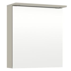Peilikaappi Temal Highlight 60 cm, 1 ovi vasemmalla Greige Pistorasia vasemmalla