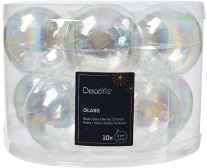 Joulupallolajitelma 6 cm 10 kpl kirkas