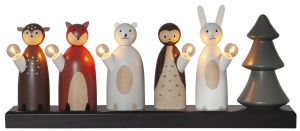 Kynttelikkö Eglo Forest Friends 5-os