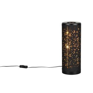 LED-pöytävalaisin Trio Taco musta Ø 13 x 34,5 cm