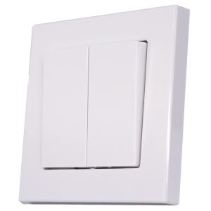 Kytkin Harju 5 kruunu valkoinen 82 x 85 mm IP21