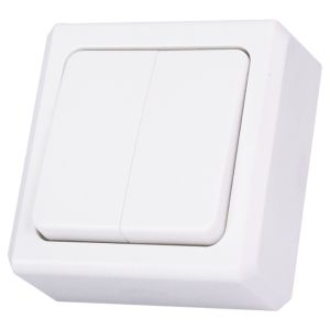 Kytkin Harju 5 kruunu valkoinen 75 x 85 mm IP21