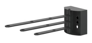 Seinäkiinnike 1–3 riippuvalaisimelle Svedbergs musta 8 x 8 cm