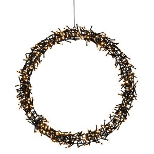 LED-kranssi Konstsmide frostattu 600 x LED Ø 50 cm