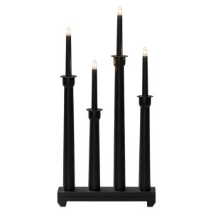 Kynttelikkö Konstsmide musta 4-os