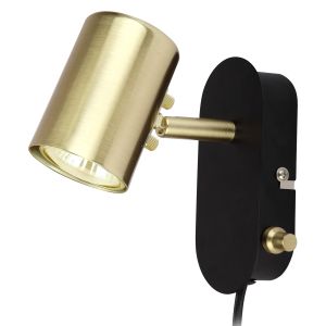 Seinävalaisin Aneta Balder 13,5 cm Musta/Messinki