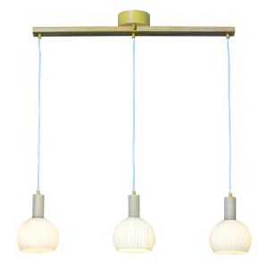 Riippuvalaisin Aneta Lapponia 3-os valkoinen/puu 85 x 15 x 22 cm