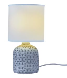 Pöytävalaisin Aneta Fideli harmaa/valkoinen 13 x 26,5 cm