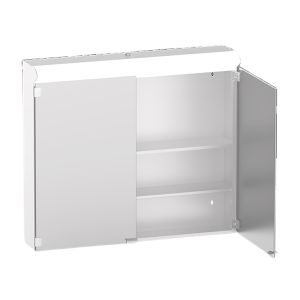 Valaisinpeilikaappi Polaria Lumen vasen vikavirtasuojattu valkoinen 80 cm