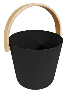 Saunasanko Saunia musta/puu 7 l
