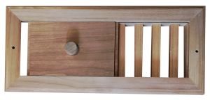 Ilmanvaihtoluukku Saunia lämpökäsitelty haapa