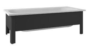 Emaliamme Svedbergs musta/valkoinen 170 x 70 x 51 cm