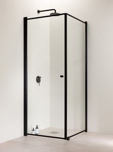 Suihkukulma Vihtan Ruutu 3+6 musta/ kirkas 90 x 90 x 203,5 cm