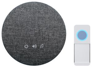 Langaton ovikello Harju harmaa Ø 12,4 x 3,5 cm IP44