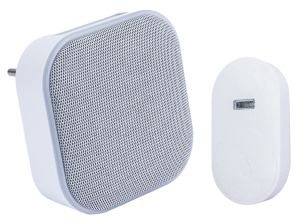 Langaton ovikello Harju valkoinen 8,2 x 8,2 cm IP44