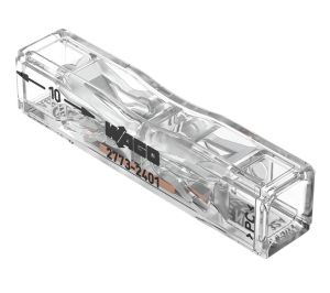 Push-wire läpimenoliitin Wago 2-johdin