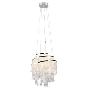 LED-riippuvalaisin Trio Pomp kromi Ø 48 cm