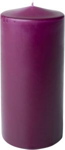 Pöytäkynttilä Havi 7 x 15 cm luumunpunainen