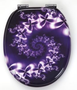 Wc-istuinkansi Violet 3D-efektillä