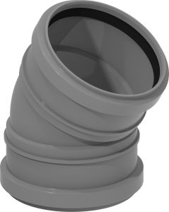 Muhvikulma Uponor 110 x 30°, Harmaa
